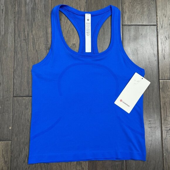 Lululemon NWT Swiftly Tech Racerback Tank Top 2.0 *Race Length Blazer Blue Tone - Picture 2 of 8